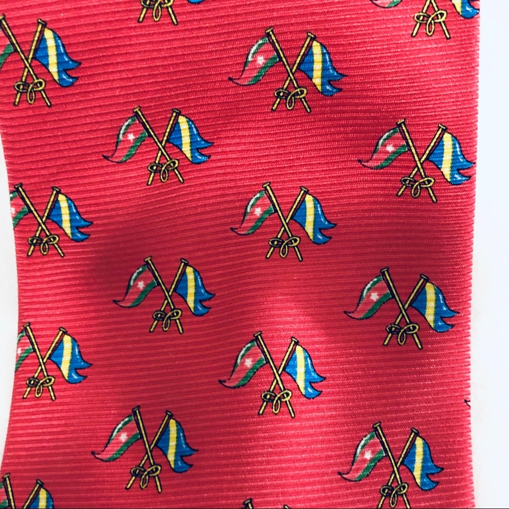 Southern Proper Burgee tie in Coral red